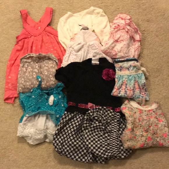 Other - Bundle of toddler dresses and tops size 2T 11 pc